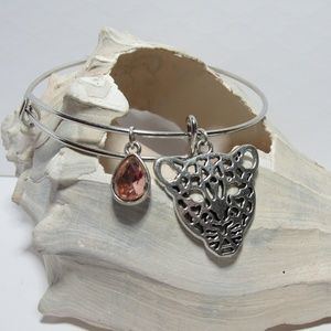 Leopard Cat Adjustable Charm Bracelet Bangle
